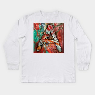 Alphabeth, letter A Kids Long Sleeve T-Shirt